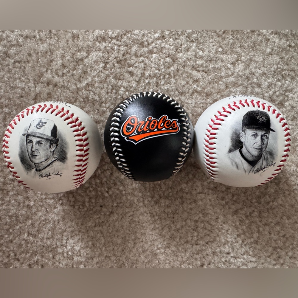 Vintage 1995 Cal Ripken Jr. "By the Numbers" Commemorative Set of Baseballs